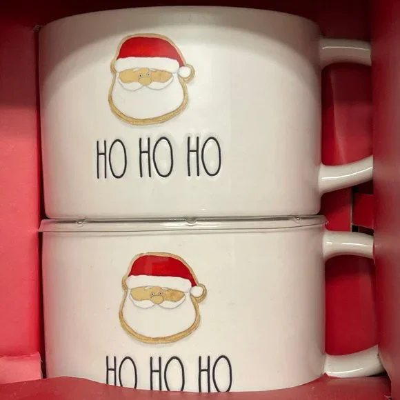 RAE DUNN Stacking Mugs & Cocoa Pot Set  NWT - Picture 2 of 8